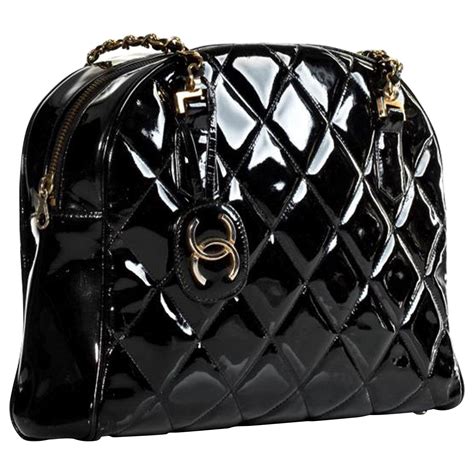 black patent leather chanel handbag|chanel patent leather mini bag.